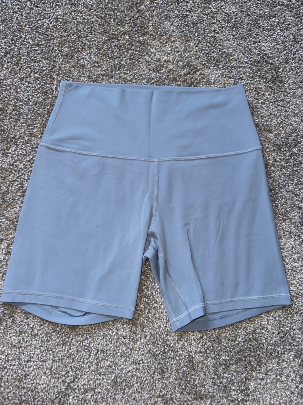 lululemon athletica Light Blue High-Rise Bike Shorts